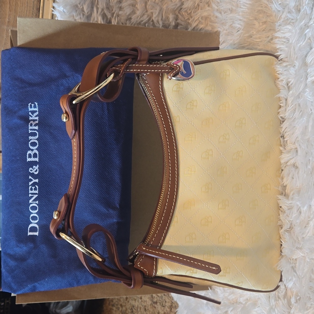 Dooney & Bourke Yellow Monogrammed Purse